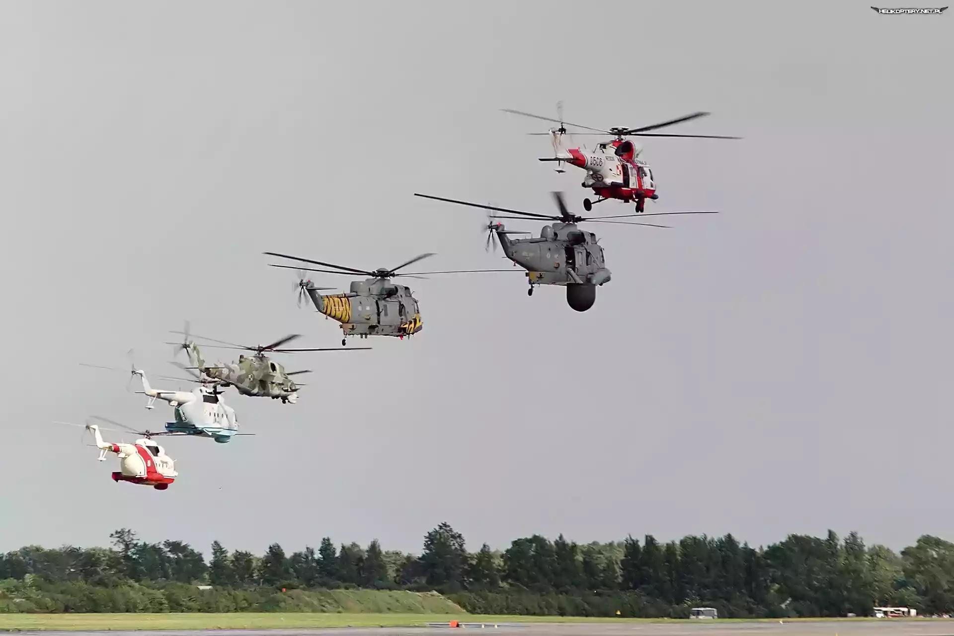Helikoptery, Pokaz